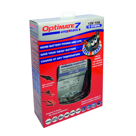 OPTIMATE OptiMATE 7, TM-255
10A battery charger for 12V batteries TM-255V2